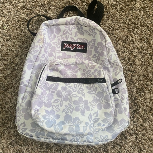 Jansport hibiscus flower mini backpack - Picture 1 of 3